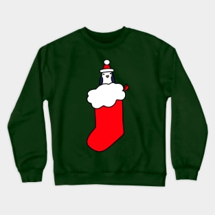 Christmas Stocking Penguin Crewneck Sweatshirt